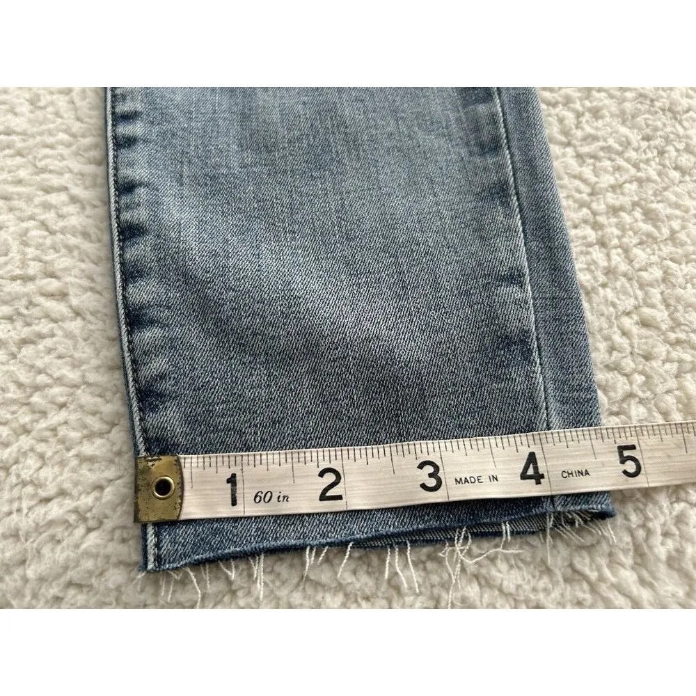 Pistola Aline High-Rise Skinny Crop Raw Hem Jeans in Marmont Blue Size 27 - Image 14