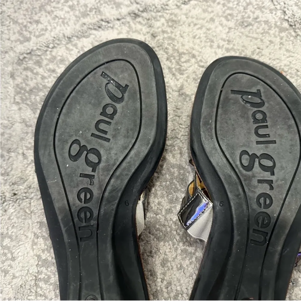 Paul Green Munchen Strappy Leather Slides Slip On Size 6 - Image 6