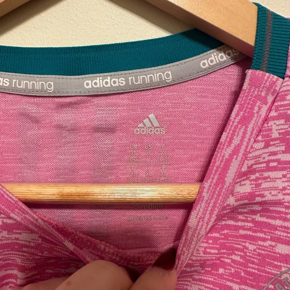 Adidas Boston Marathon Pink Heather Long Sleeve T Size XL - Image 5