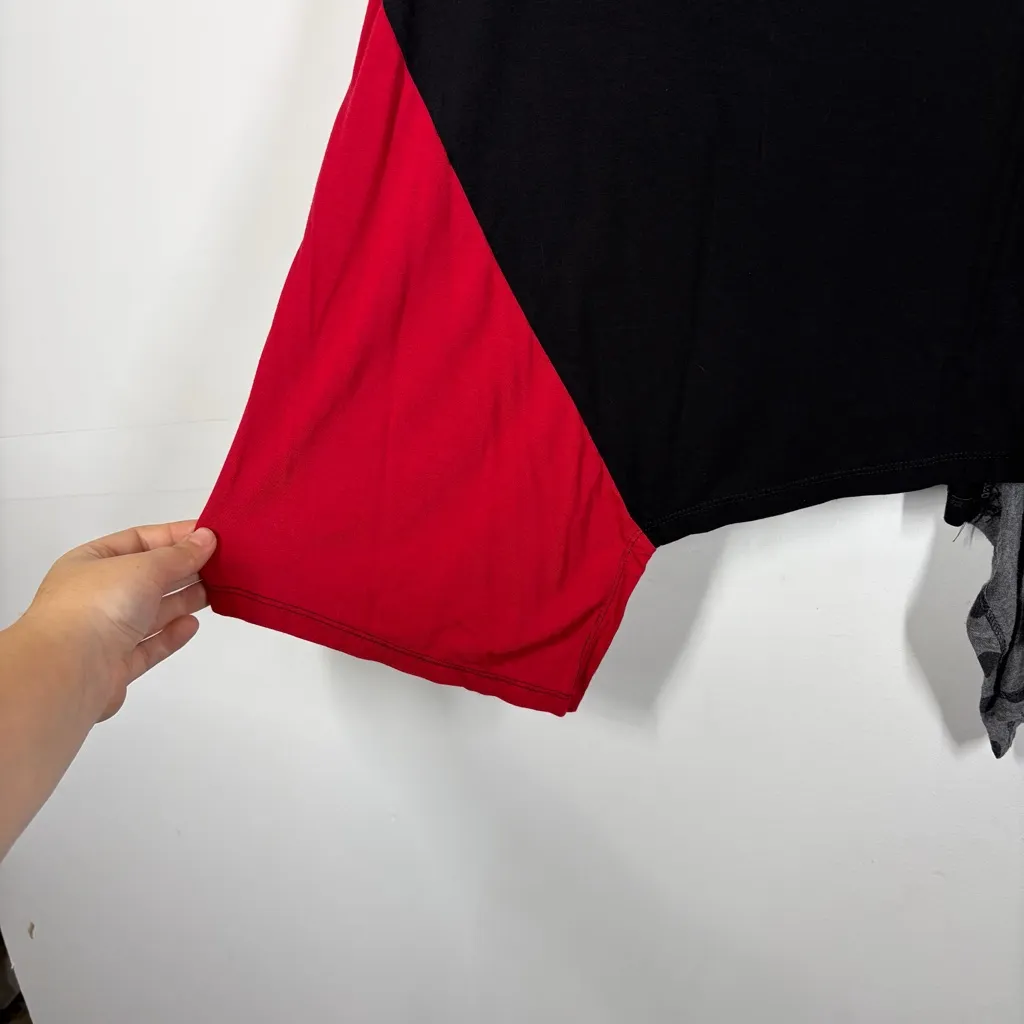 Alembika Mixed Print Color Block Shirt Size 6 or US 16/18 Black - Image 4