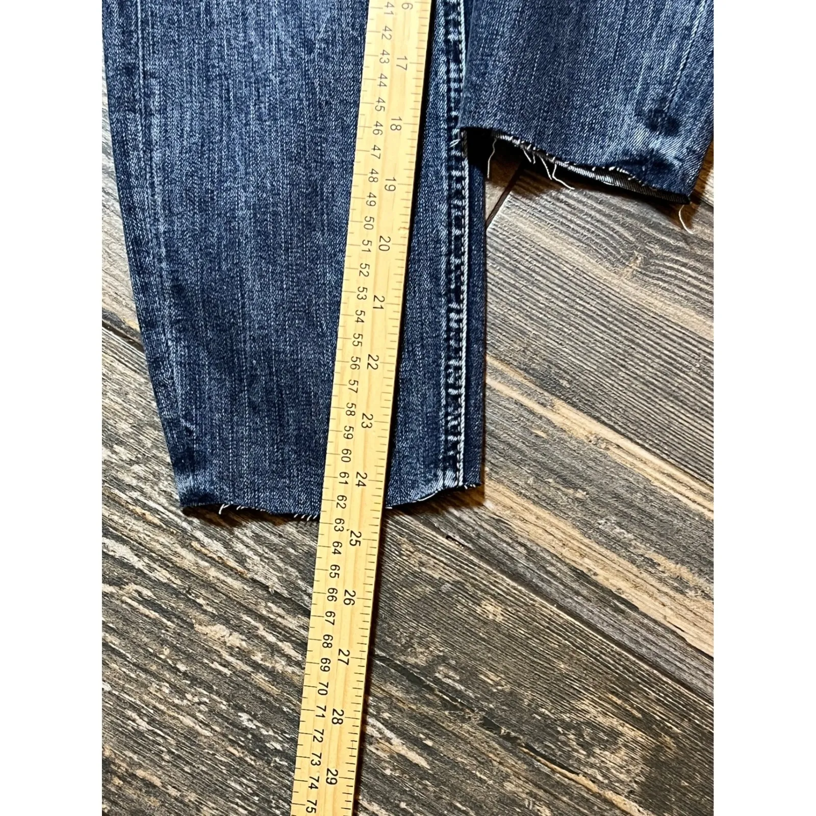 Silver Jeans Co Avery Skinny Crop Jeans Distressed Blue Denim W26 L26 Size 26 - Image 9