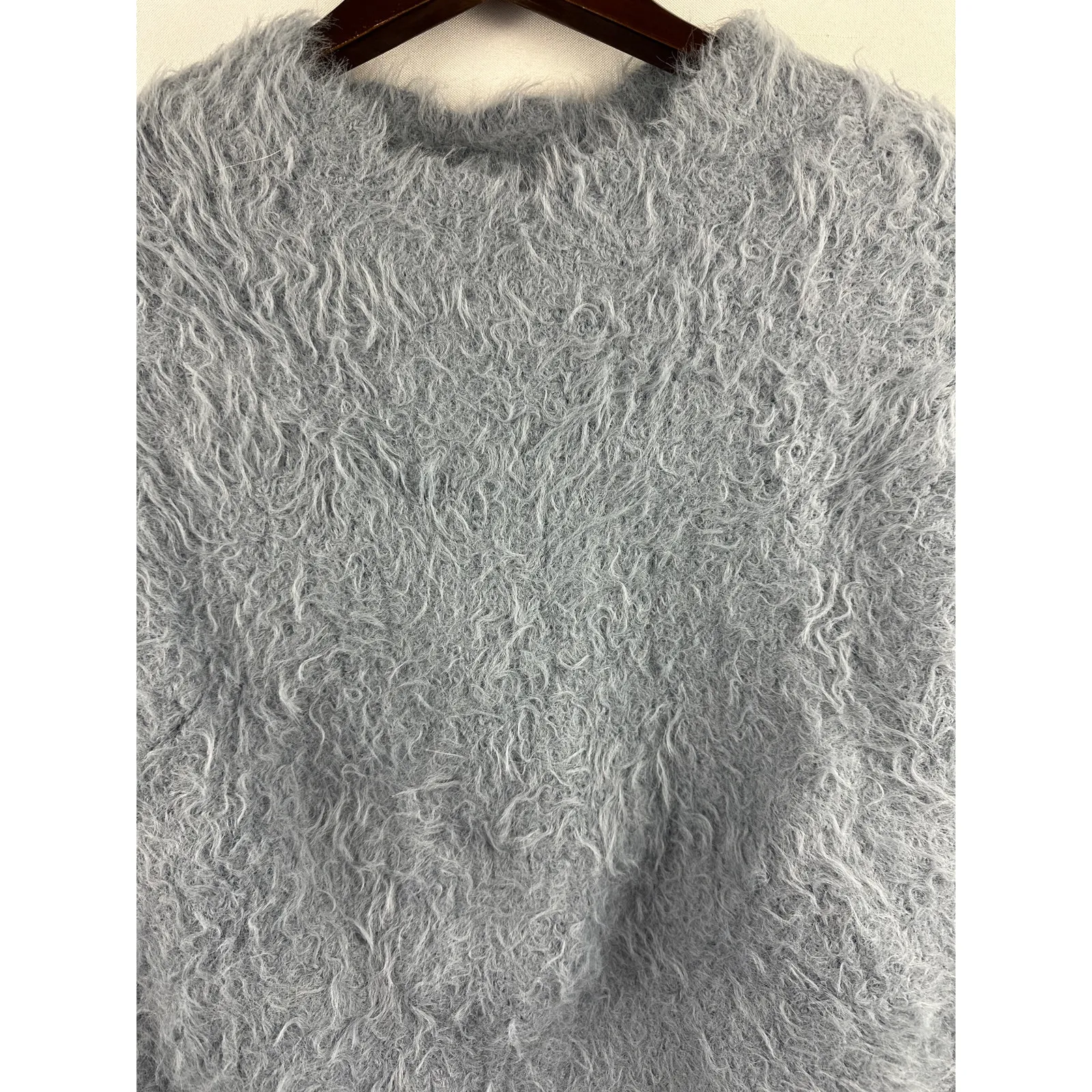 Women’s Divided Powder Blue Shag Sweater Size Sm - Image 3