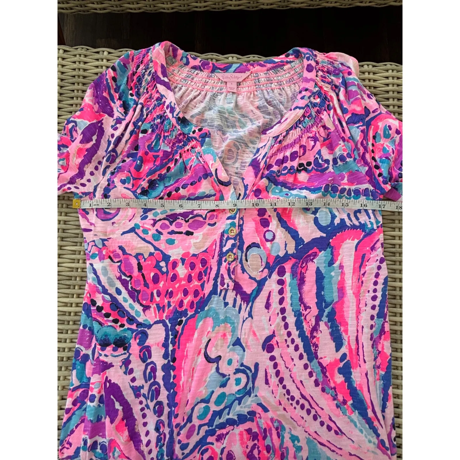 Lilly Pulitzer Essie Dress small modal blend coastal resortwear boho vacation - Image 9