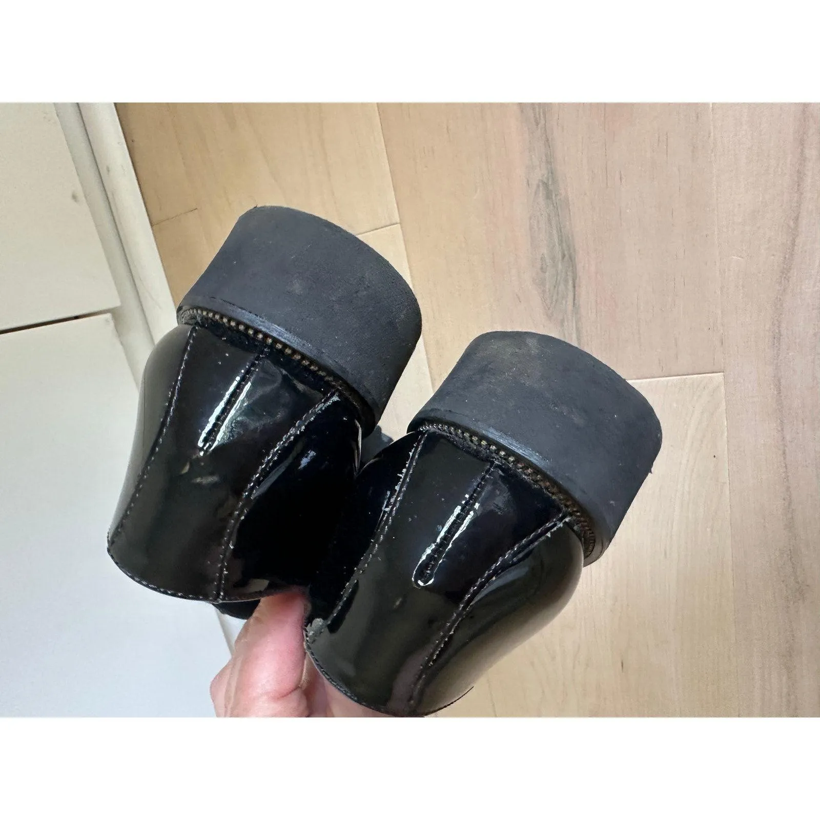 Paul Green Soho Oxford Black Patent Leather Size US 10 Classic Preppy Style - Image 12