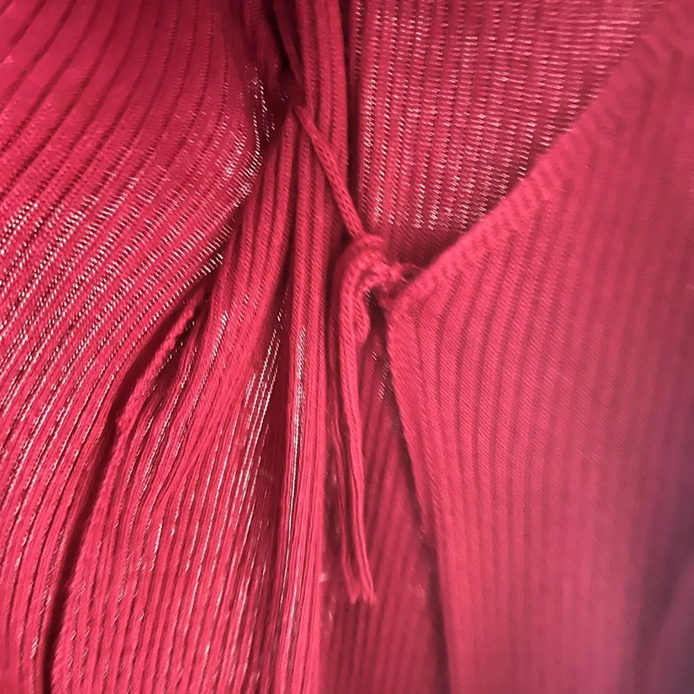 ASOS burgundy short sleeve ribbed sweater wrap dress size 10 - Image 6