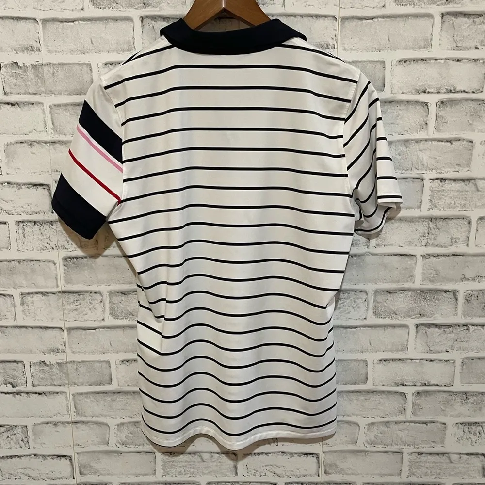 NWOT Women’s G/FORE water wicking collared short sleeve golf polo shirt Large White - Image 2