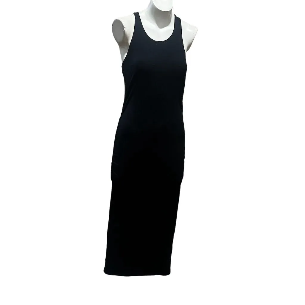 Michael Stars Women's Black Racerback Midi Dress Size L Sleeveless Casual Party - Image 3