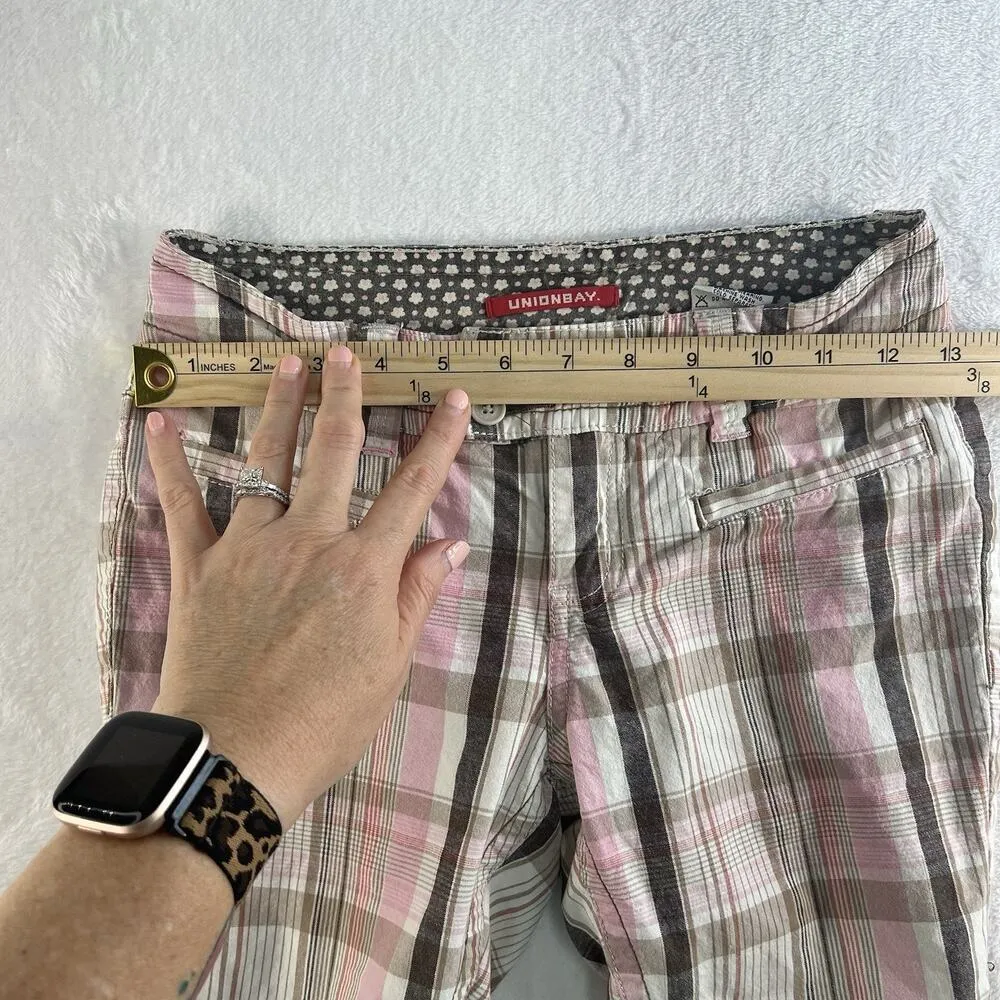 Union Bay Juniors 10 Bermuda Long Shorts Low Rise Street Grunge Vtg Y2K 2000s - Image 11