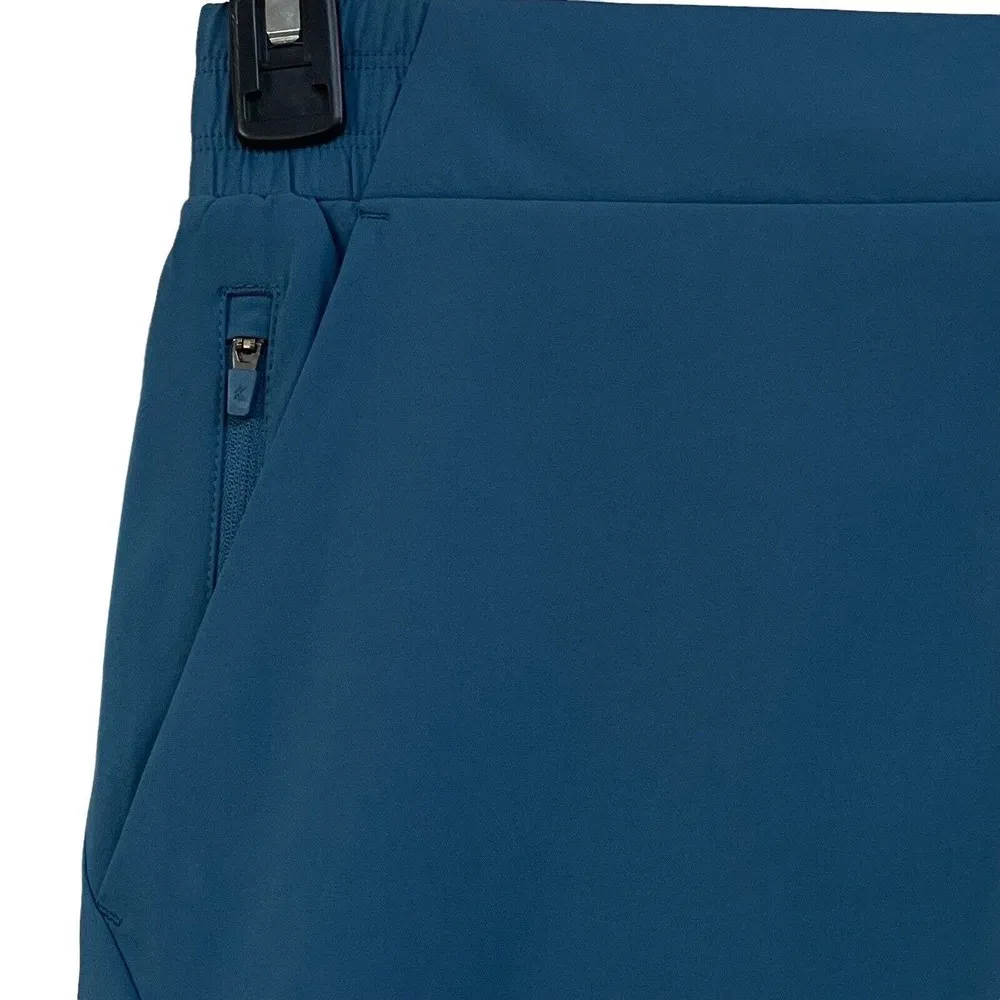 Kyodan X-Large Activewear Shorts Flat Front Pockets Moisture Wicking Blue New - Image 2
