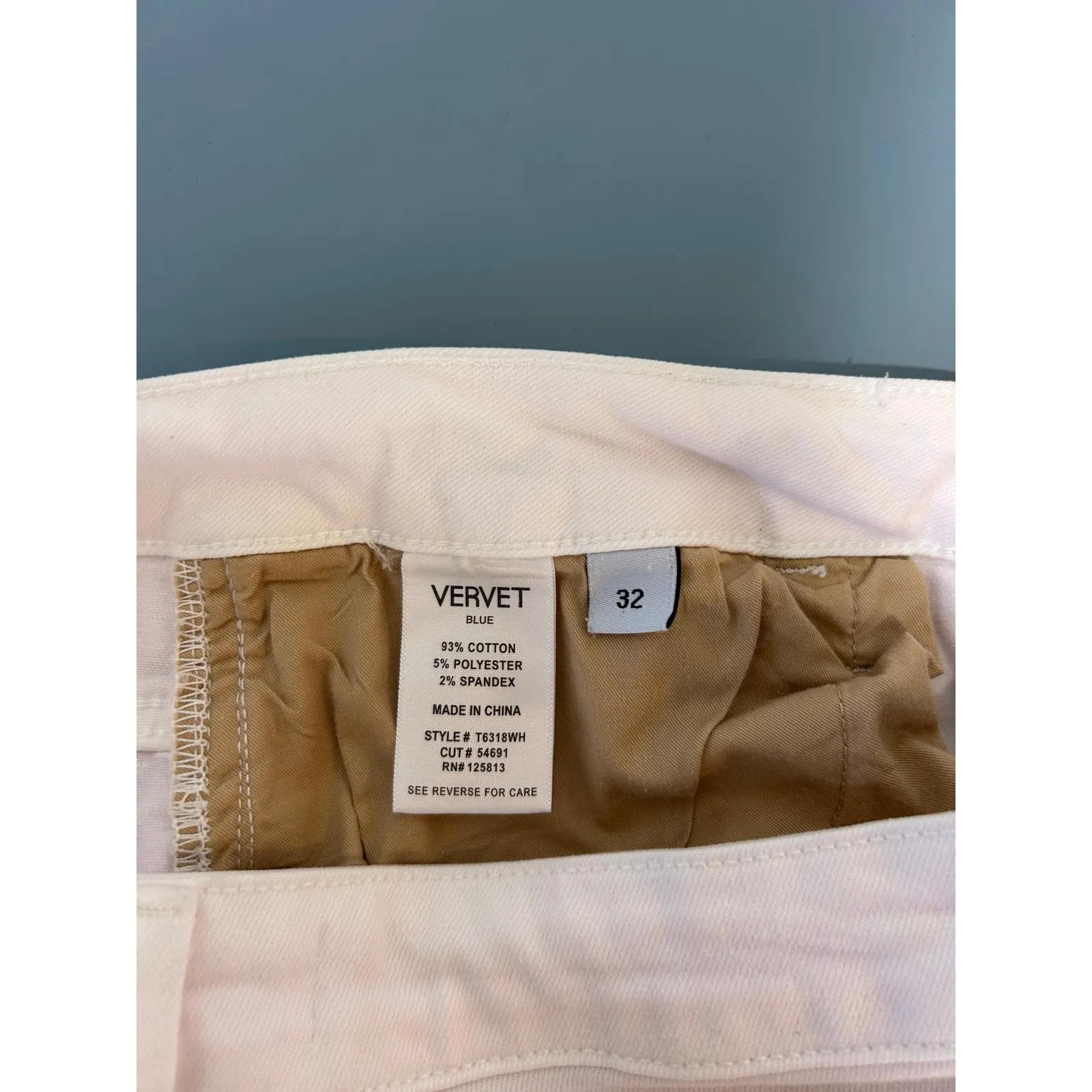 Vervet Blue womens jeans size 32 pale pink wide leg - Image 6