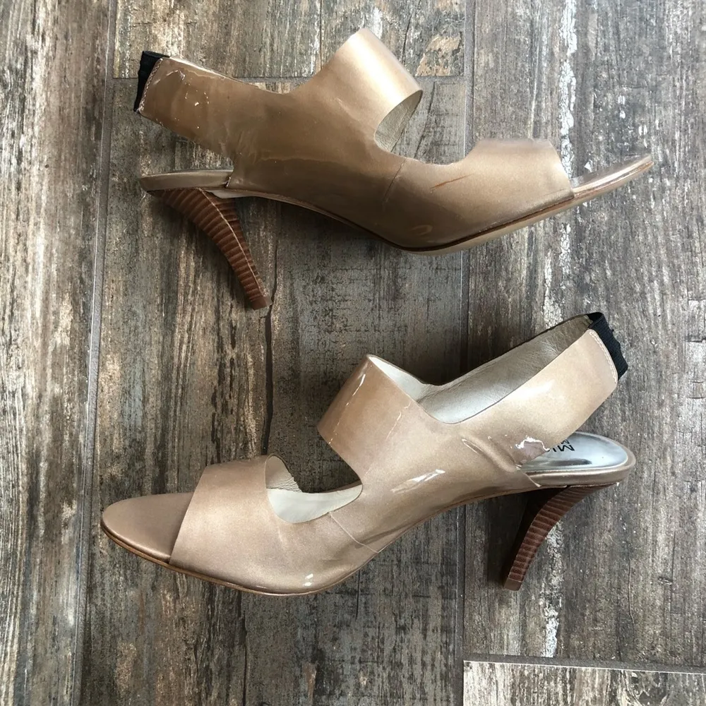 MICHAEL Michael Kors Leather Strappy Heels Size 8.5 - Image 5