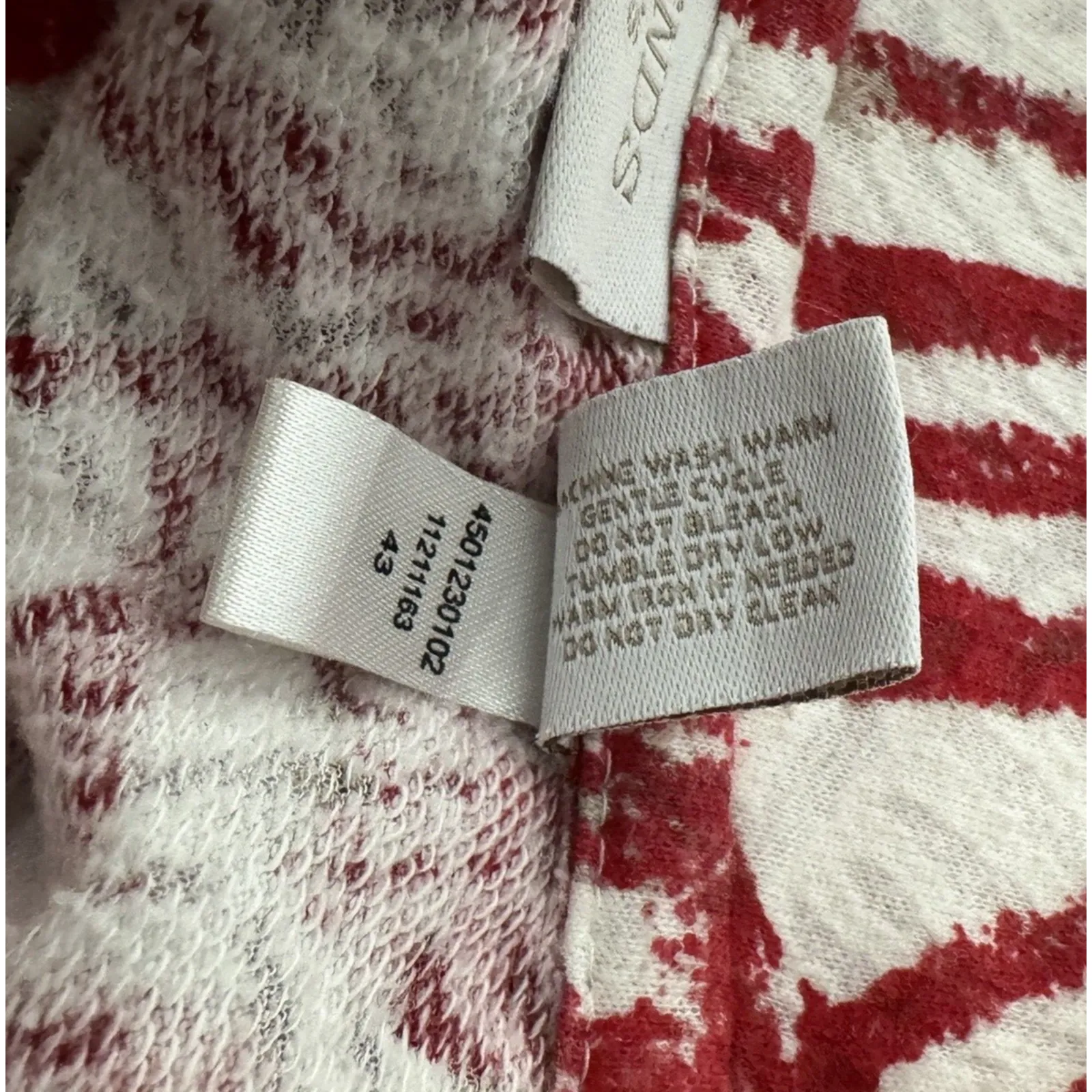 Chicos Jacket Womens XL Red White Geometric Zip Up Cardigan Work Office Casual‎ - Image 8