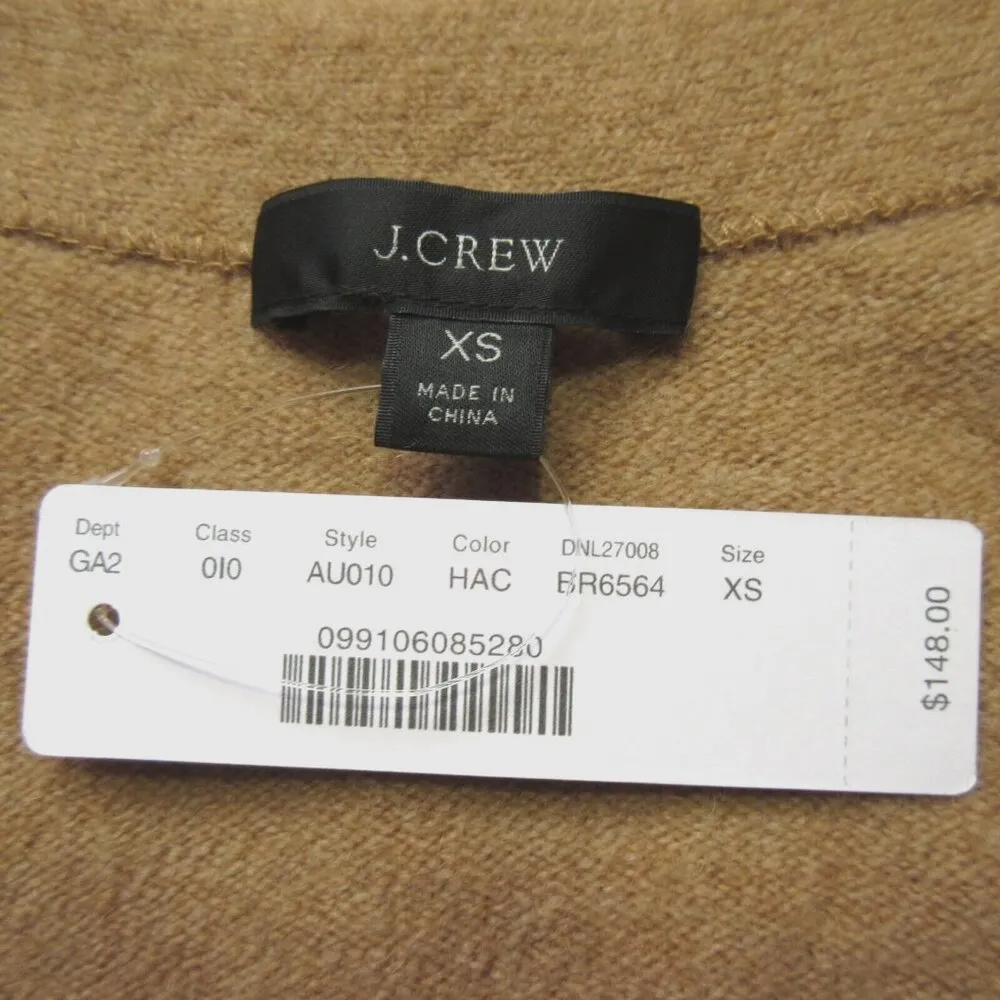 NWT J.Crew V-neck Sparkle Cardigan in Heather Acorn Supersoft Yarn Sweater XS - Image 3