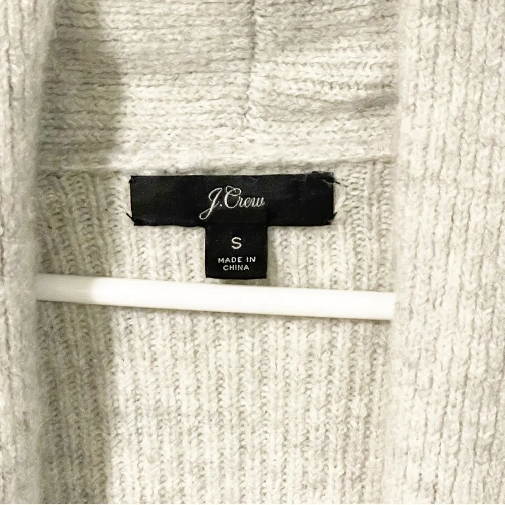 J. Crew Size Small Grey Double-Breasted Wool Blend Cardigan Coat - Image 3