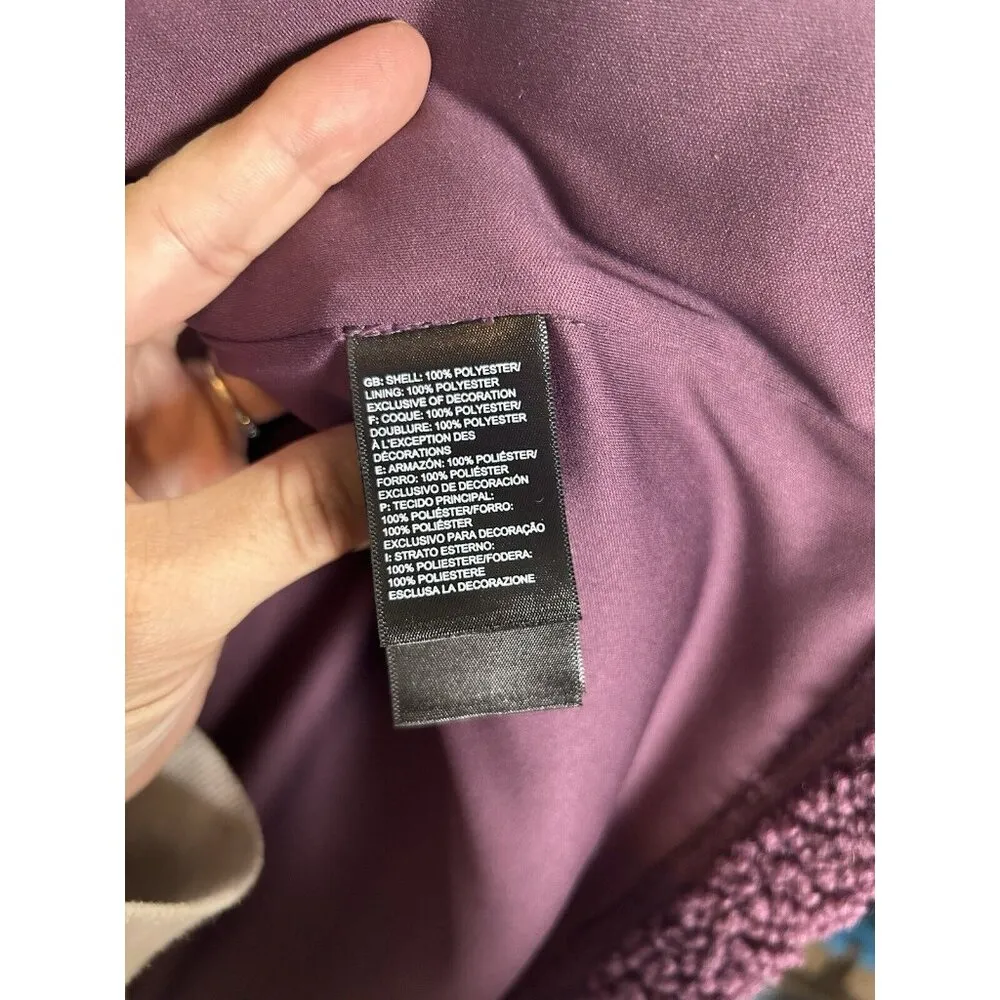 The North‎ Face Women’s Ridge Fleece Heavyweight Full Zip Sweater Jacket Wine M - Image 11