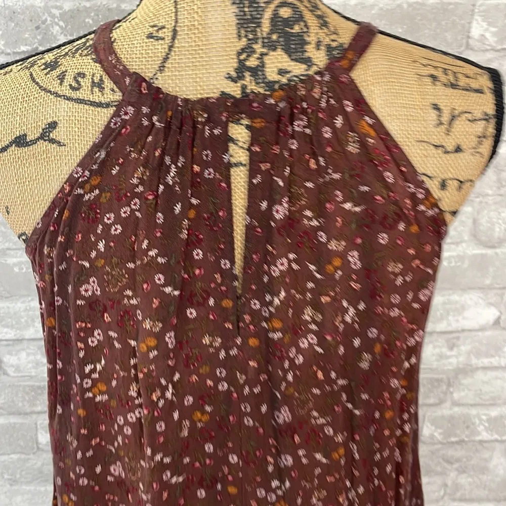 Maurices Brown Floral High Neck Dress - Image 3