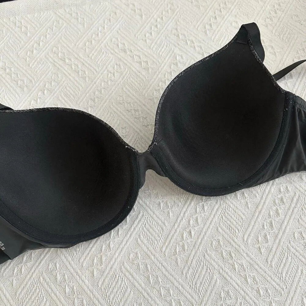 Victoria's Secret Uplift Semi Demi Heather Grey 34DD Push-up Bra VS Padded - Image 9