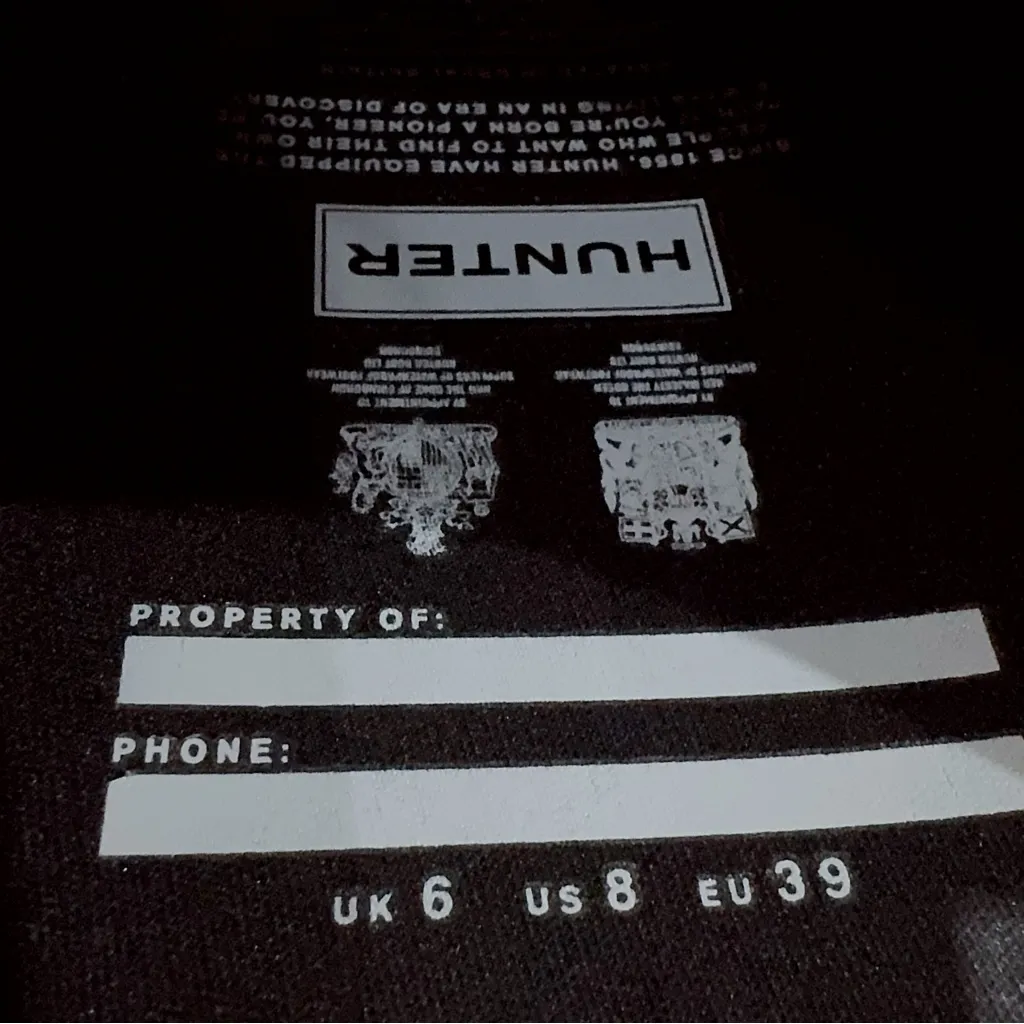 Hunter Women's Original Tall Gloss Rain Boots Knee High Size US8 NWOB - Image 8