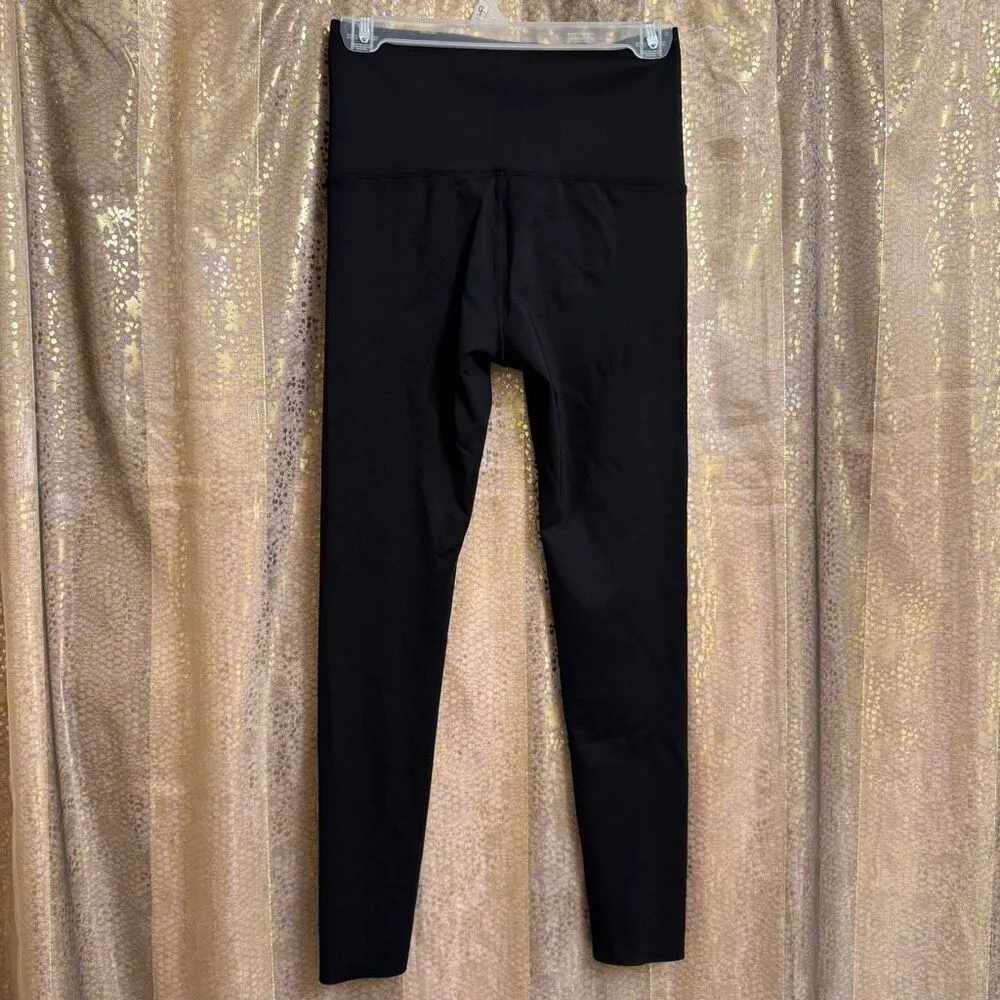 Black Tummy Control Shapewear Spandex Stretchy High Waisted Leggings Large Black - Image 2