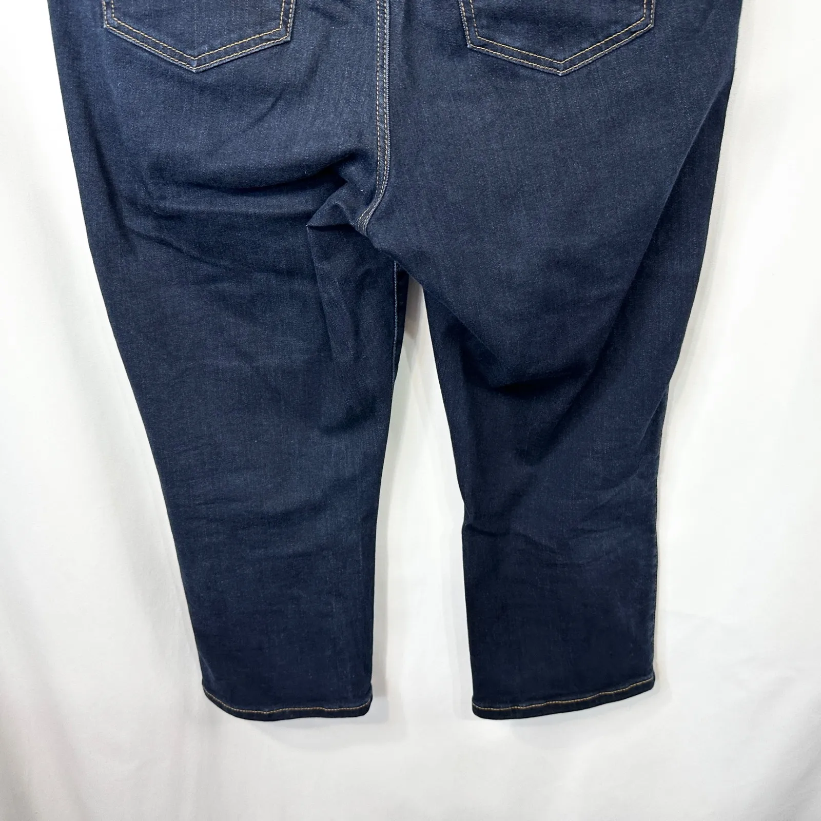 Torrid Plus Size 18 Capri Jeans Cropped Ankle Skinny Jegging Super Soft Blue 543 - Image 6