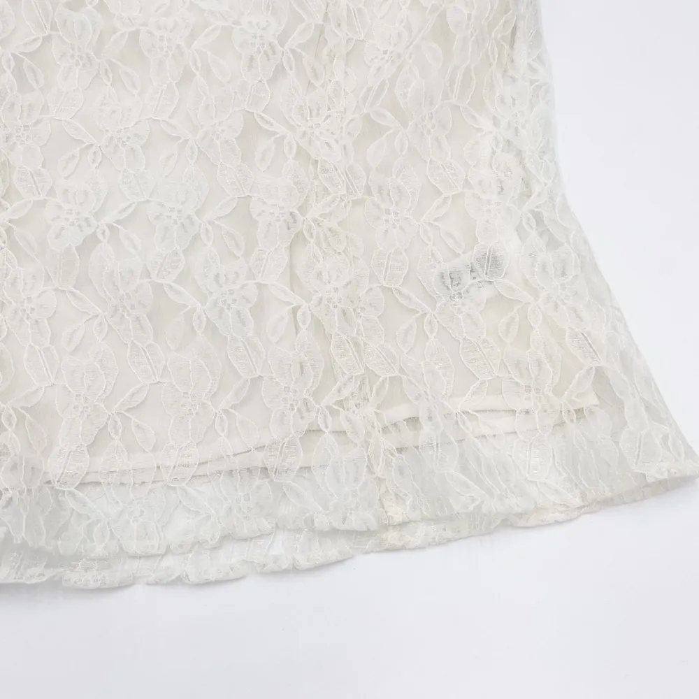 Marks & Spencer Women's White Lacey Beaded Sleeveless Bodice Tank Top UK Size 14 - Image 9