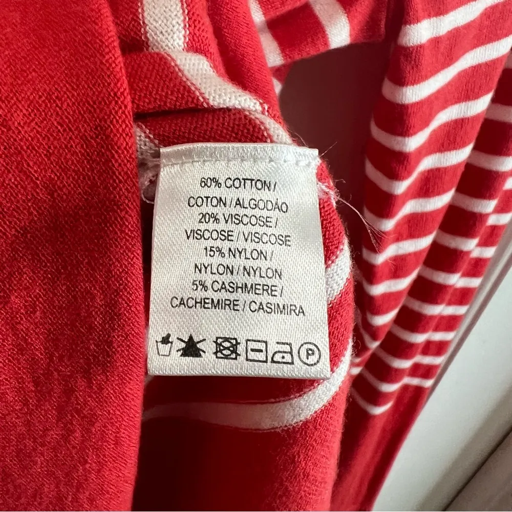 Fairway & Greene Women's Lia Sweater Sun Kiss Coral cashmere blend Orange Size M - Image 7