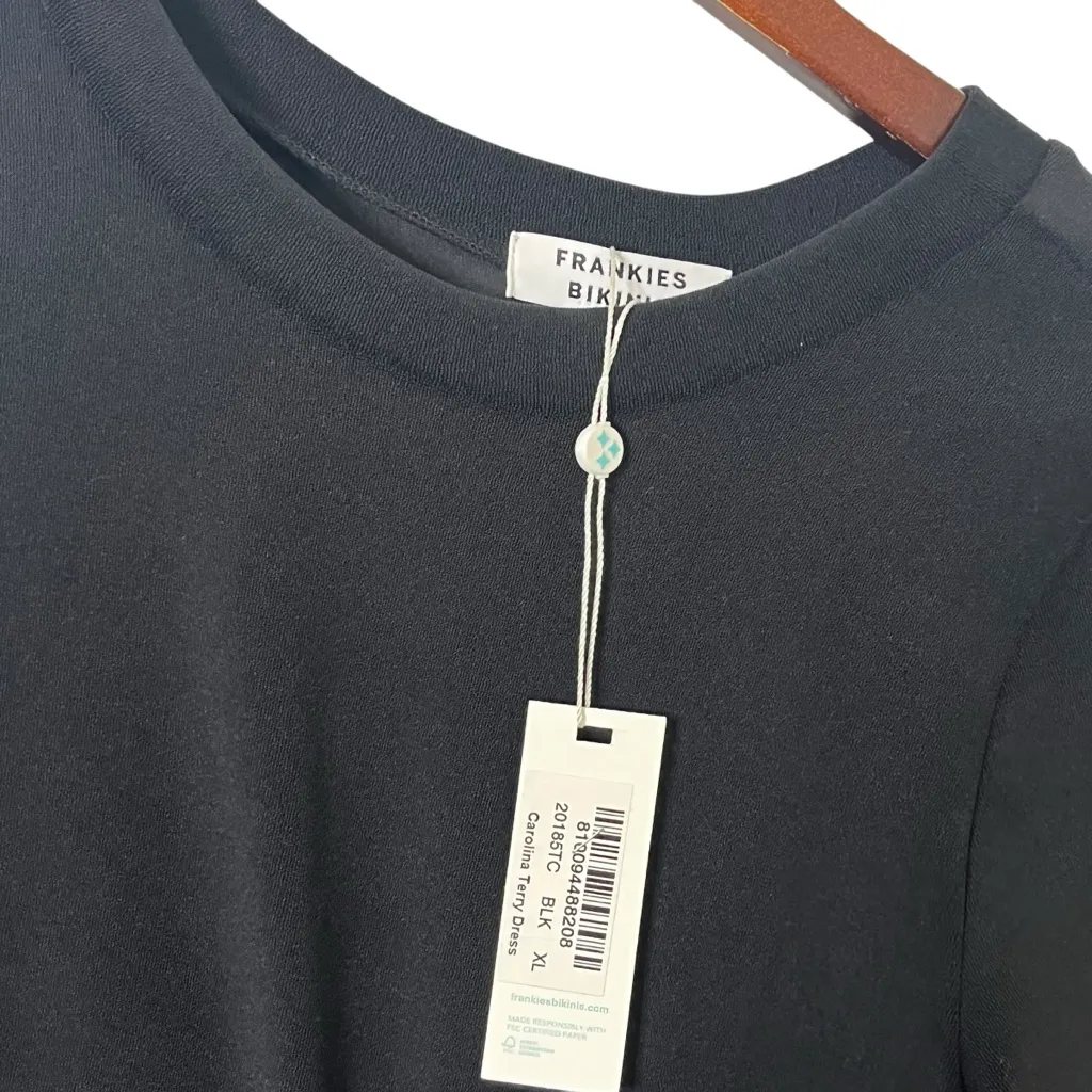 Frankies Bikinis NWT Carolina Terry Black Cutout Midi Dress Women’s Size XL - Image 8