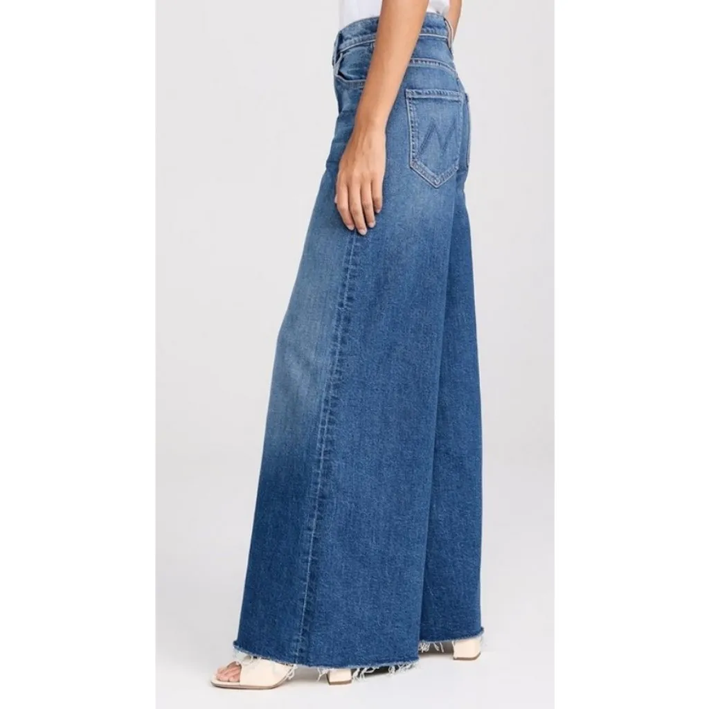 💕MOTHER💕 The Swisher Sneak Fray Jeans ~ Punch Buggy 20 NWT Blue Size 30 - Image 5