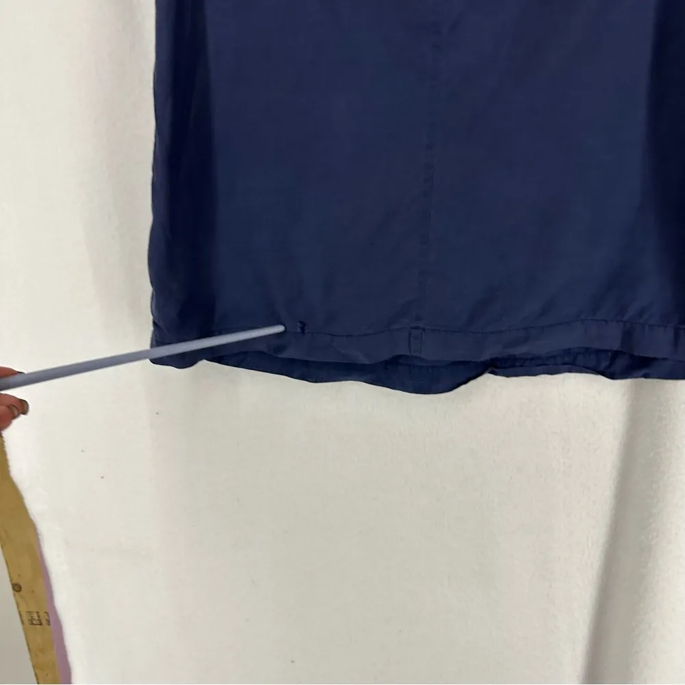 Gap Sleeveless Embroidered Blouse Womens XS Blue - Image 7