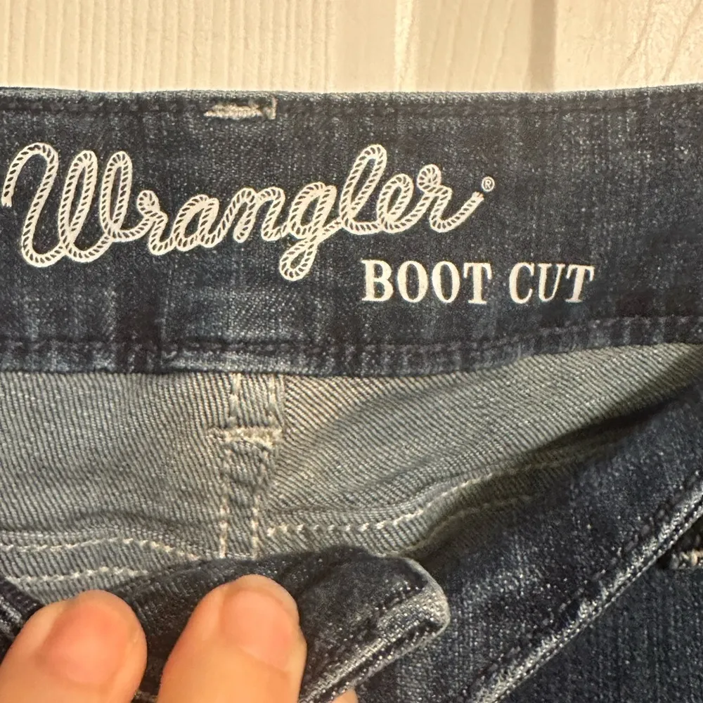 Wrangler Blue Flare Wide Leg Jeans - Image 3