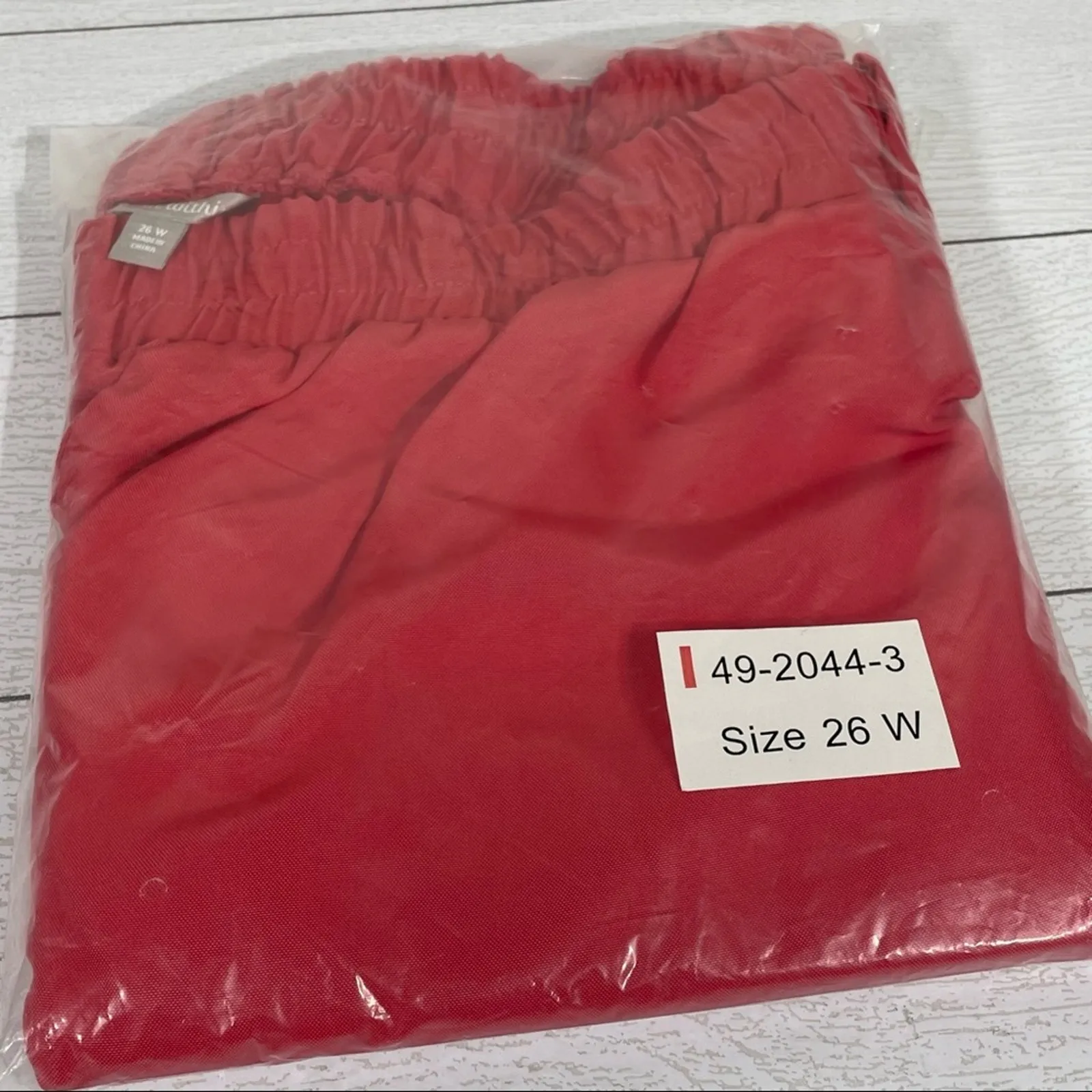 WOMAN WITHIN Rose Pink Pull-On Pants Size 26W New In Packaging - Image 10