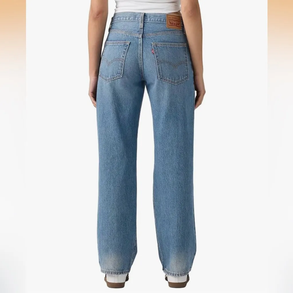 Levi’s 94 Baggy Ripped Jeans Light Wash Distressed Knees W28 Y2K Grunge 90s - Image 2