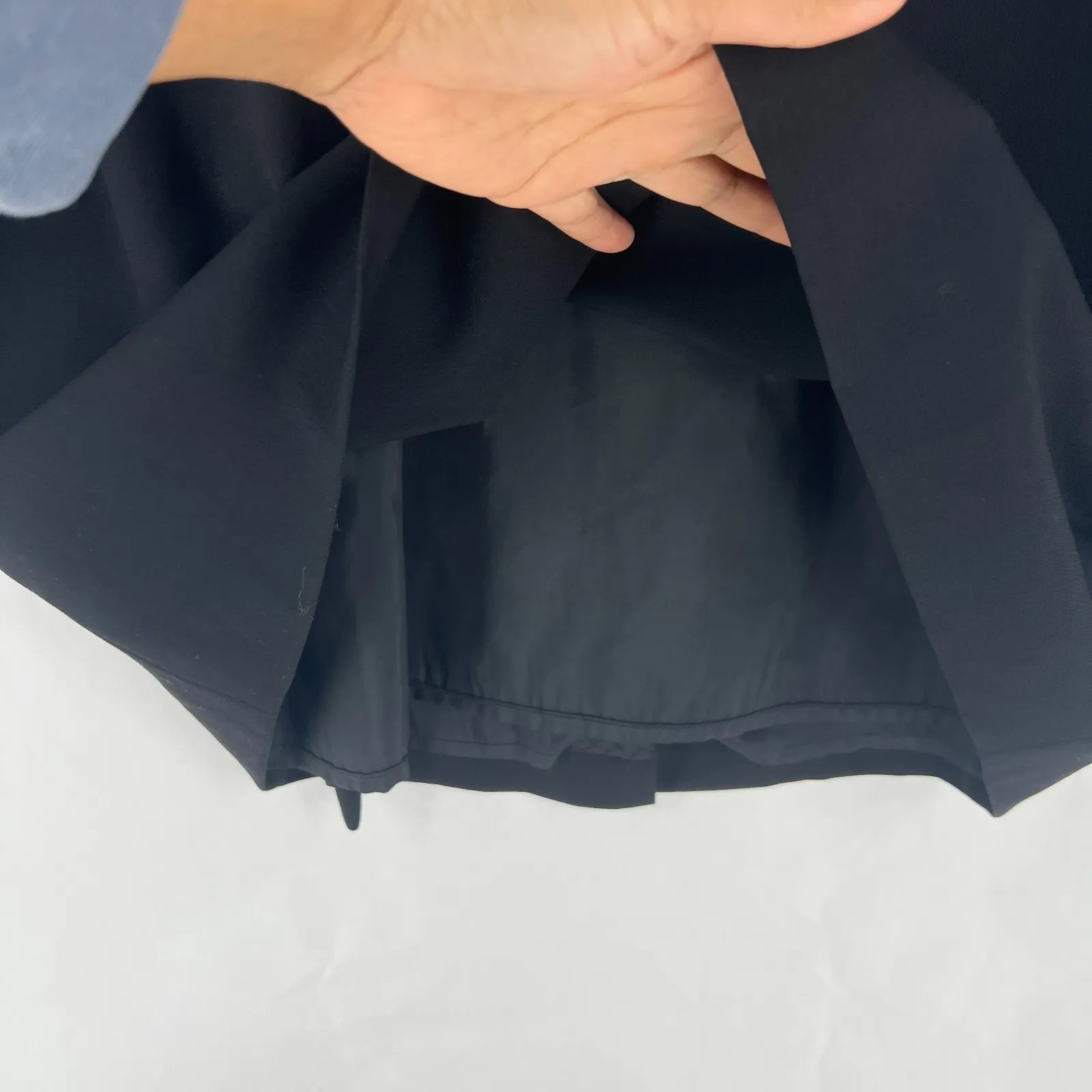 Lafayette Sheath Dress Women 14 Black Cap Sleeve Preppy Casual Stretch Crewneck - Image 4