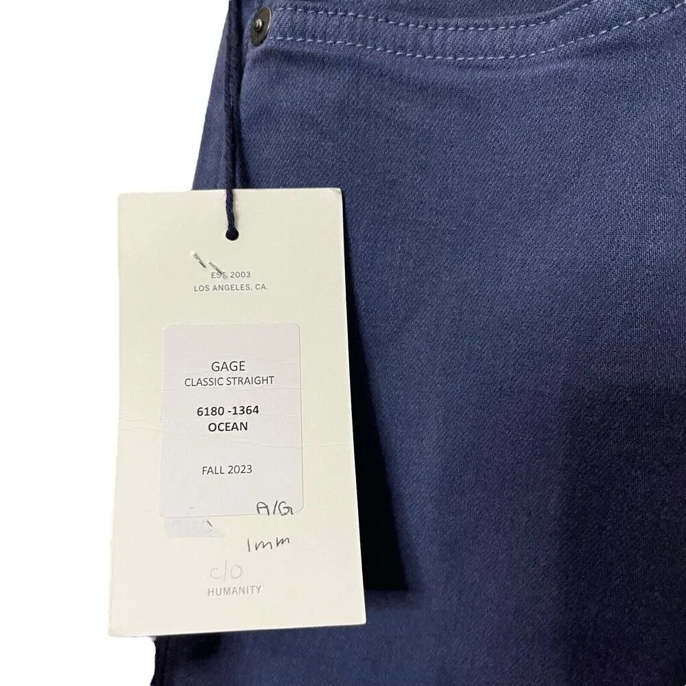 Citizens Of Humanity Gage Classic Straight Jeans Soft Weft Ocean Men Size 32 New - Image 13