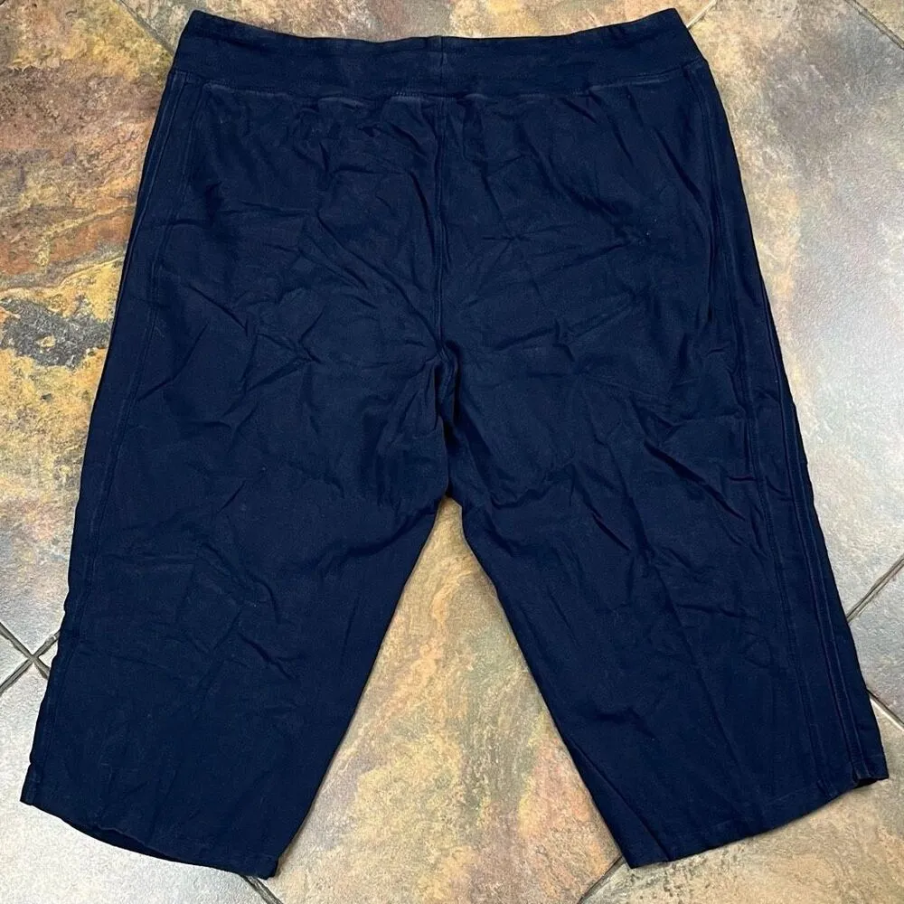 Danskin Navy Blue Cropped Active Pants 2X - Image 7