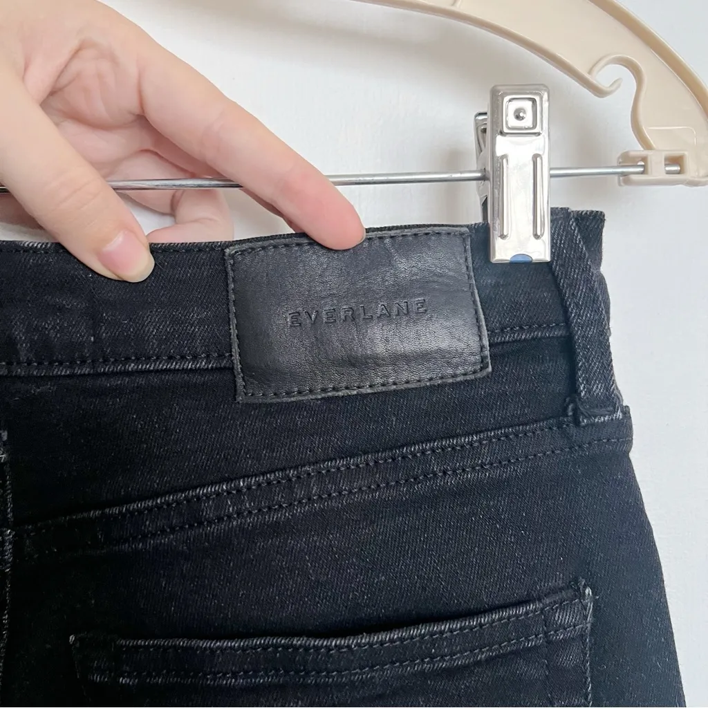 Everlane • 27 TALL The High Rise Skinny Jean black stretch denim ankle classic - Image 12