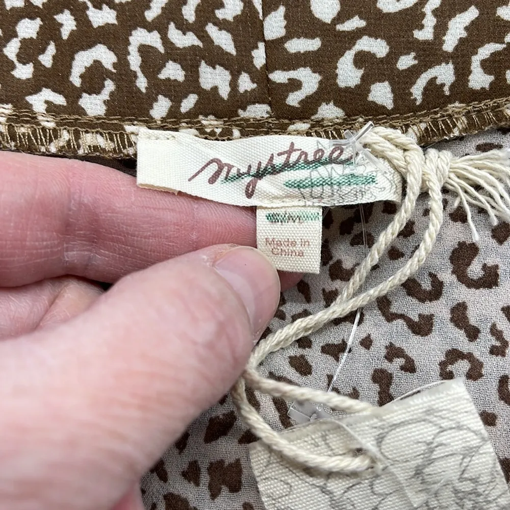 Mystree NWT Tan Cream Pink Cheetah Animal Print Kimono Size S/M - Image 7