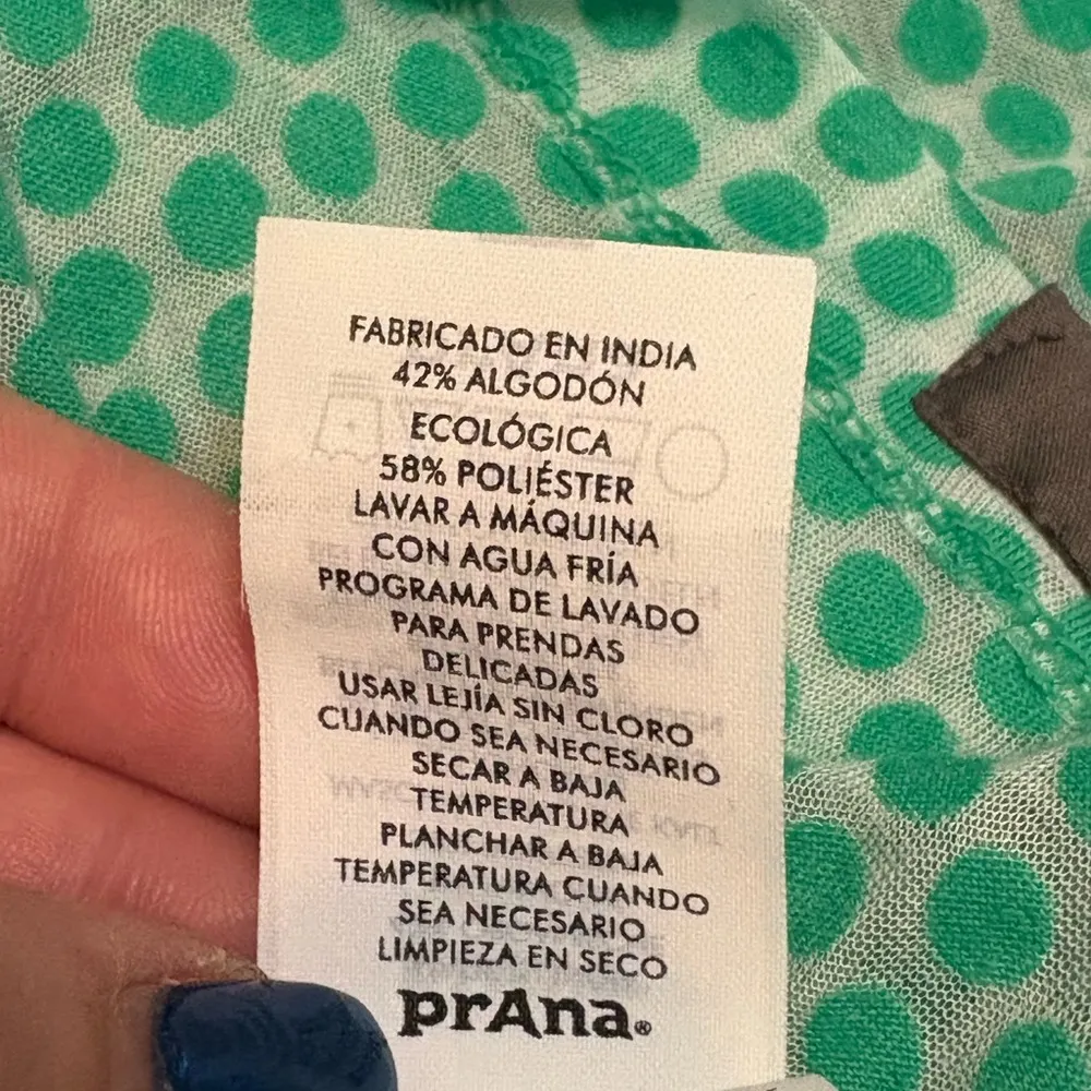 Prana Polka Dot Swim Coverup with light hood size M - Image 10