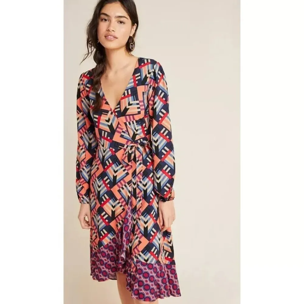 Porridge Clothing By Anthropologie Women's Amity Wrap Dress Size Small New‎ NWT - Image 17