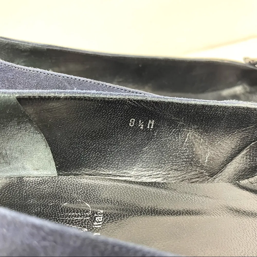 JOAN & DAVID blue suede flats, size 8.5 - Image 8