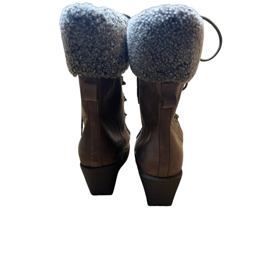 EDDIE BAUER Brown‎ snow Boots Size 9M Women’s winter Hiking Outdoor Modern - Image 2