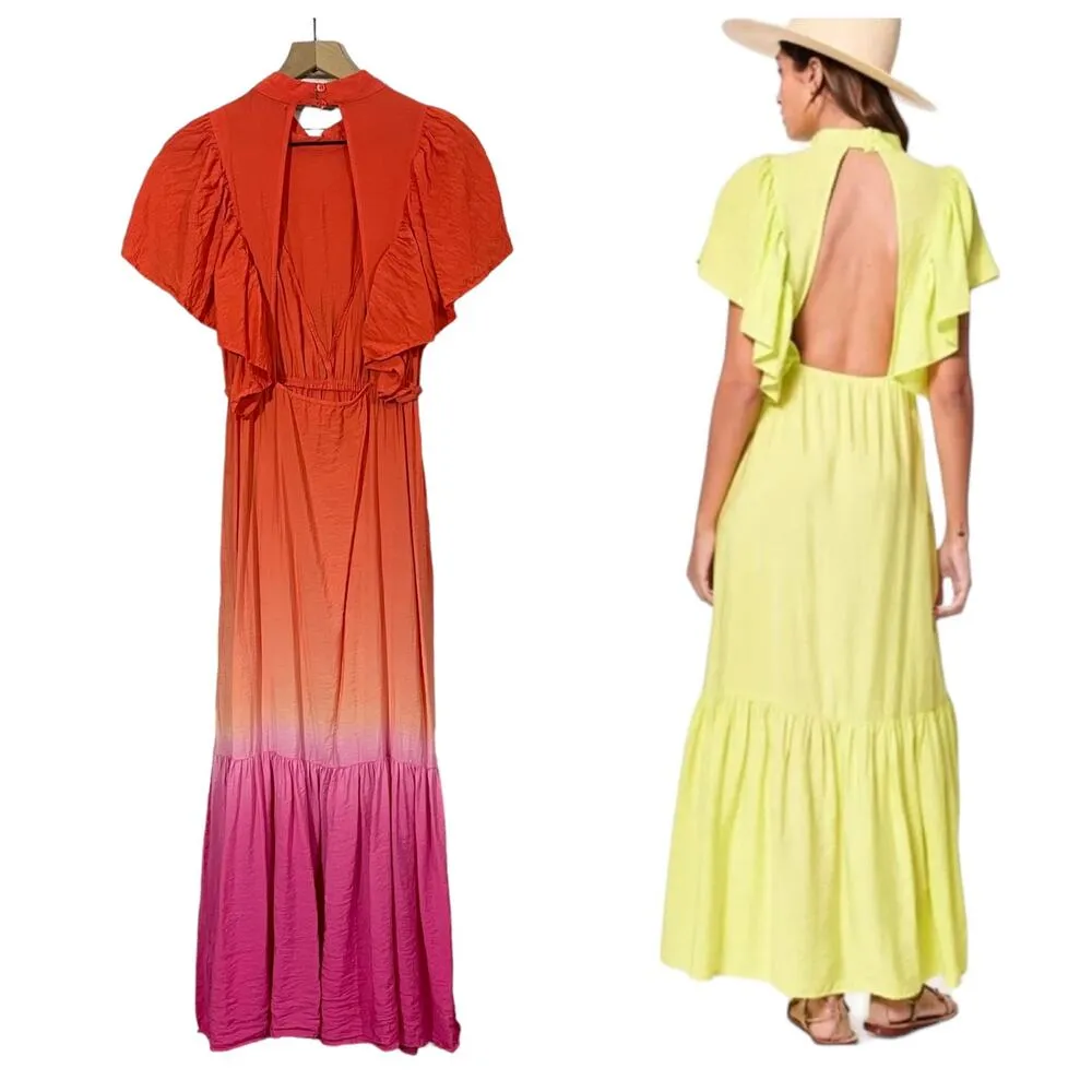 Young Fabulous & Broke Cruz Maxi Dress - Sunset Ombré - Medium - Image 2