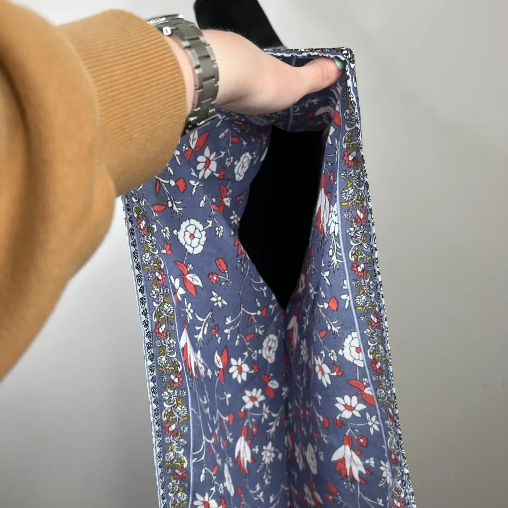 Japna Boho Multicolor Floral Print Open Front Kimono Cover Up Cardigan - Image 3