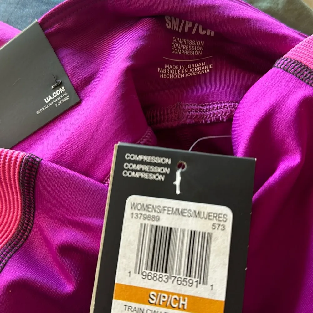 NWT Women's UA Train Cold Weather Leggings.Mystic Magenta / Rebel Pink - Image 9