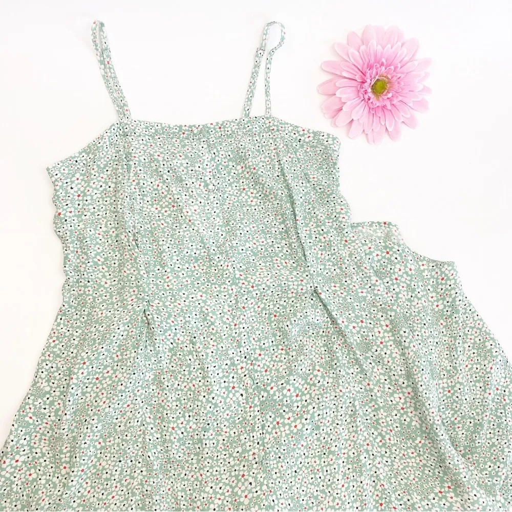 Little Lies X Urban Outfitters Daisy Button Front Midi Dress: Ditsy Floral Boho - Image 6