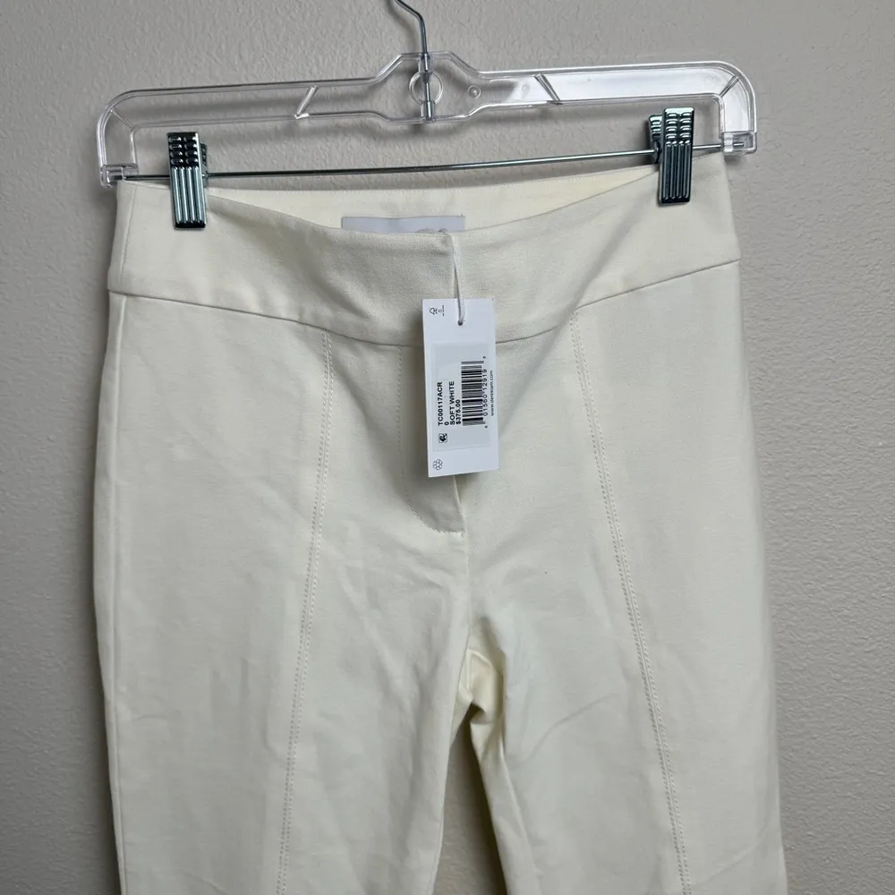 10 Crosby Derek Lam Maeve Front Slit Trouser In‎ Soft White TC00117ACR Size 0 - Image 7