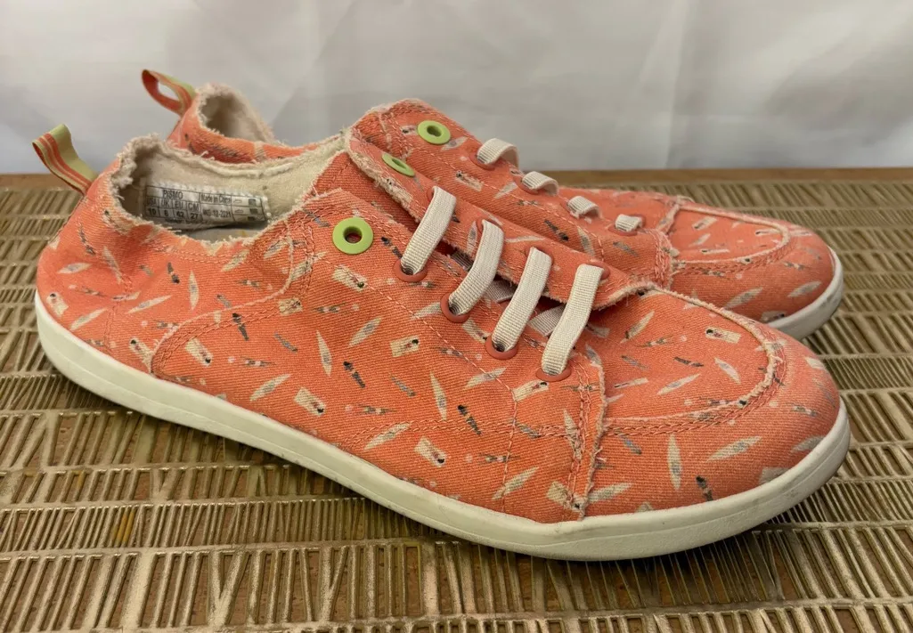 Vionic Beach Pismo Casual Sneaker: Canvas- Papaya Fun Sun Size 10 - Image 1