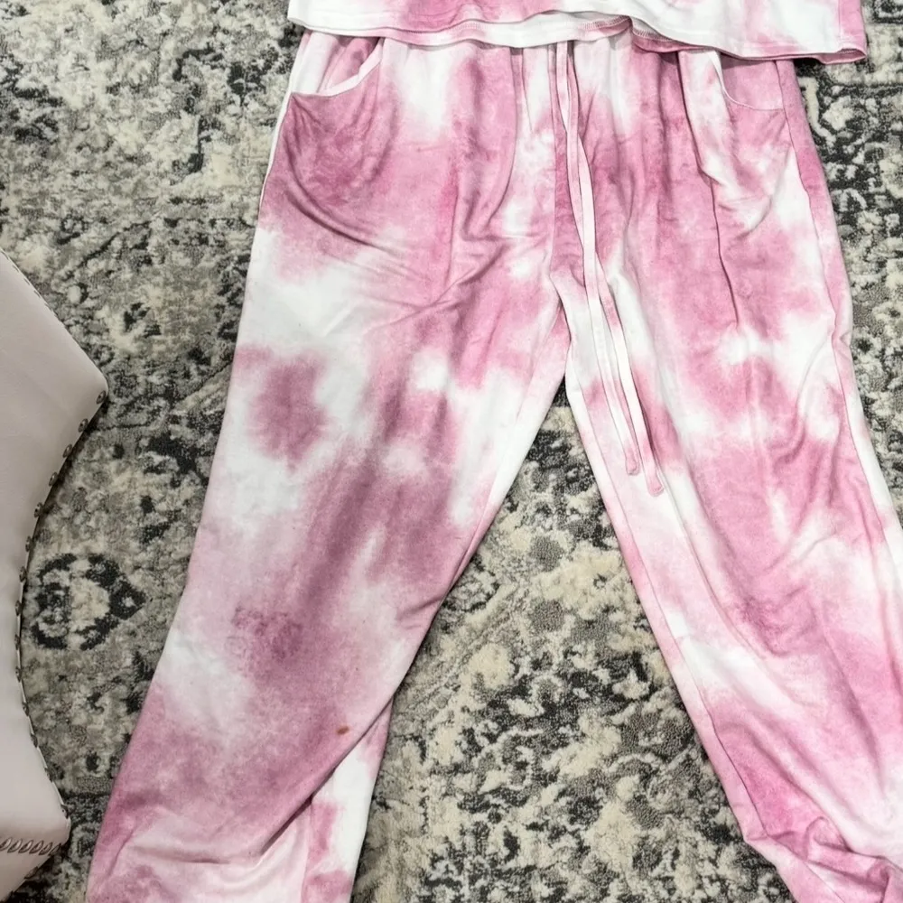 Pink Tie Dye Jogger Set - Image 7