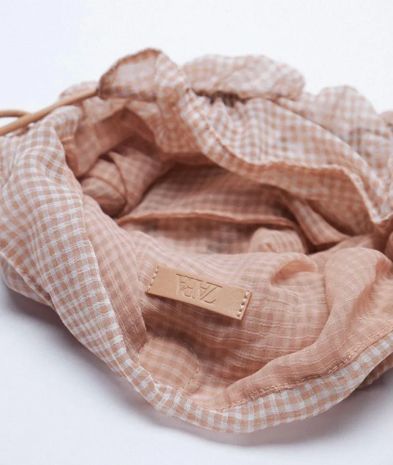 Gingham Organza Bag (New with tag) - Image 5