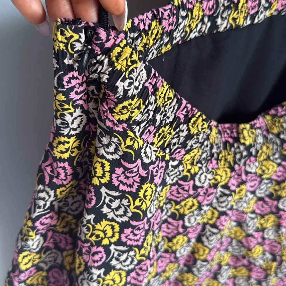 A.L.C. Titus silk maxi Dress in Pink Multi 8 - Image 8